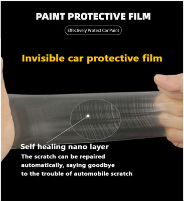 Kendi Kendini Onaran Parlak TPU PPF Film Şeffaf Vinil Kaplama 1.52x15m